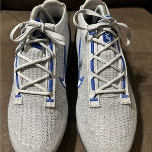 Size 8 Nike Vapormax DH4085-002 Gray Blue White Air Max Flyknit Running Shoes